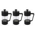 coffee french press-3 x coffee french press-black. 