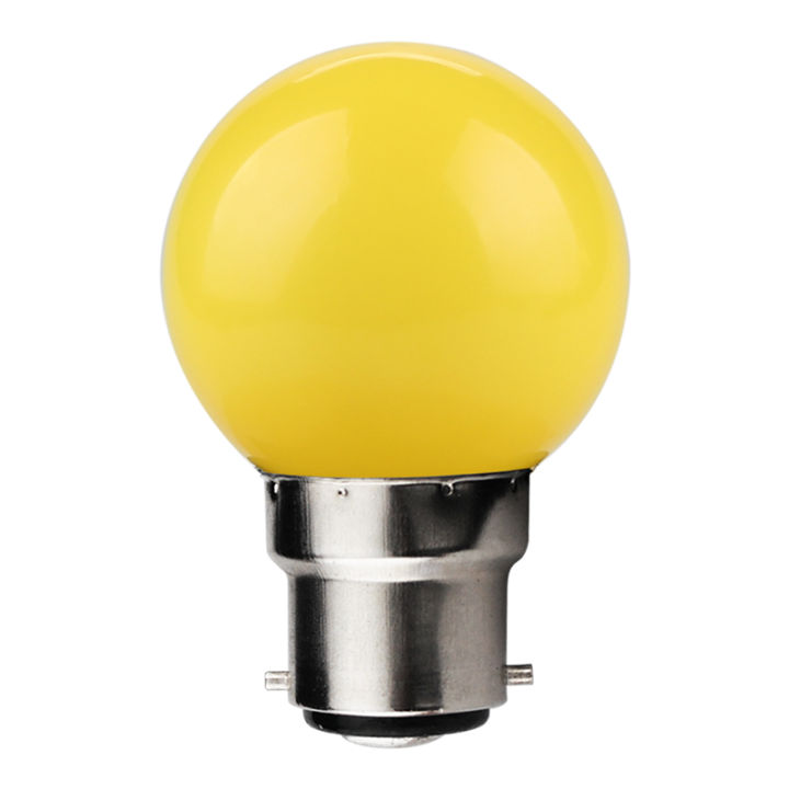iPOWER Energy Saving LED Light Bulb, 3 Watt Led Yellow Color Light Base B22 Pin