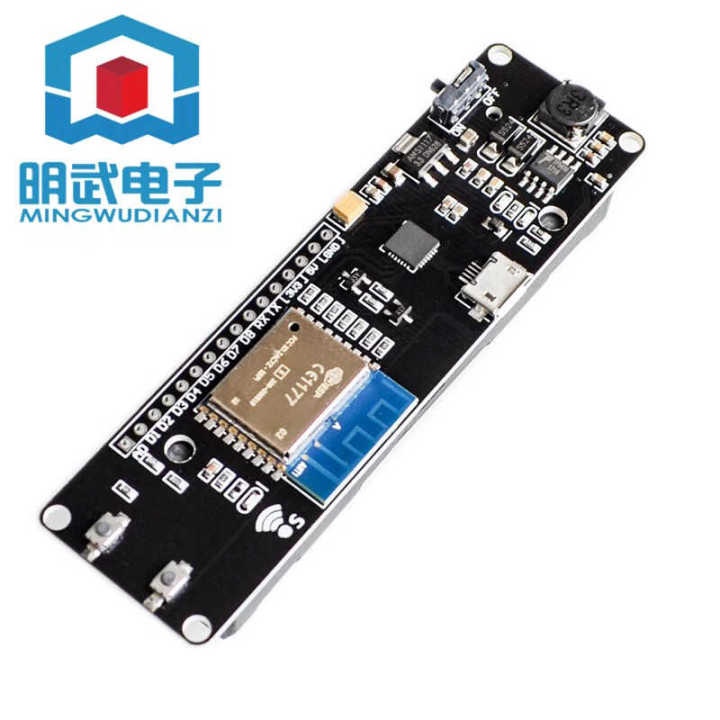 Wemos ESP-02 Mini WiFi Module D1 ESP8266 Motherboard + 18650 Battery Block