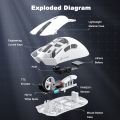 Attack Shark R1 Gaming Mouse With Adjustable DPI Wireless/Wired Connection Modes Mice Lightweight Gaming Mouse Ergonomic Design.