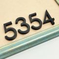【Exclusive Online Deals】 5.8cm 3d Black House Door Number Plate Home Number Street Mailbox Number Numbers Flat Number Hotel Number Outdoor Door.