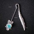 Cute Luminous Retro Metal Feather Bookmarks Owl Dragonflies Butterflies Book Marks For Kids Gift Book Stationery Accessories.