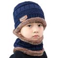 UGLY BLUE COLOUR WINTER HAT &NECK WARMER FOR MEN ..