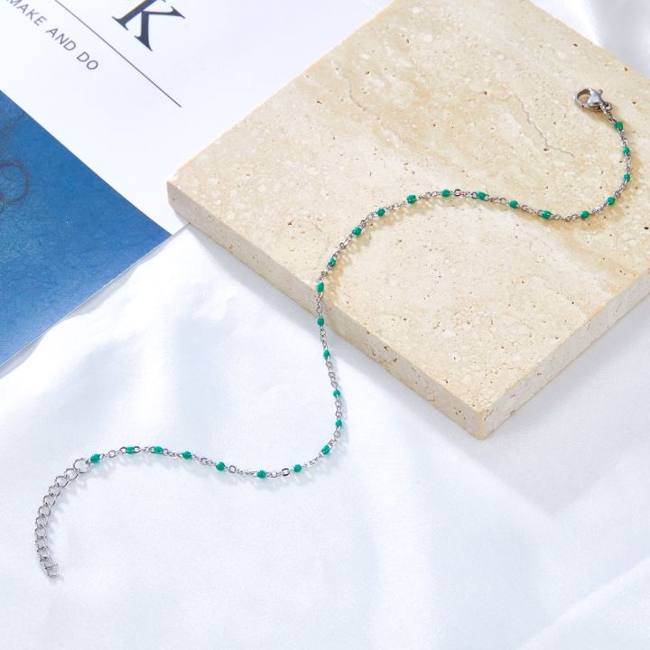 Summer%20Beach%20Enamel%20Ankle%20Bracelets%20Bohemian%20Green%20Blue%20Yellow%20Beads%20Stainless%20Steel%20Leg%20Chain%20Vintage%20Exquisite%20Foot%20Jewelry%20-%20Image%206