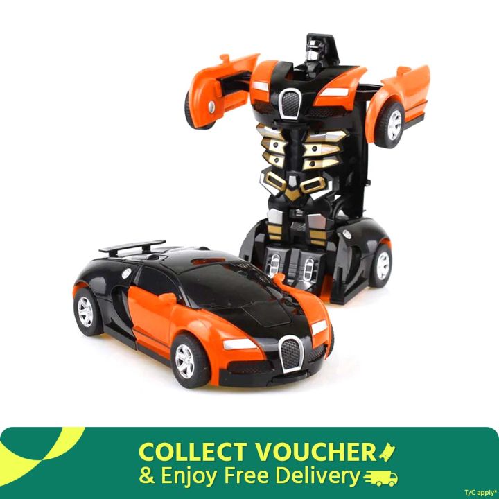 Rescue Bots Deformation Transformer Car One-Step Car Robot Vehicle Model Action Figures Toy Transform Car for Kids