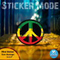 Sticker For Bike | Round Peace Circle | ( Sticker_Mode ) Best Quality.
