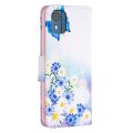 Colored Drawing Pattern Leather Phone Case For Nokia C110/Nokia G310/Nokia G42/Nokia C02. 