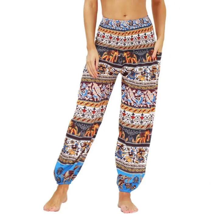 %E3%80%90NEW%E3%80%91%20Women's%20Loose%20Yoga%20Pants%20Boho%20Print%20High%20Waist%20Casual%20Trousers%20Sweatpants%20Women%20Summer%20Beach%20Plus%20Size%20Baggy%20Aladdin%20Pants%20-%20Image%202