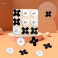 Wood Tic TAC Toe Puzzle Board Games Party Favors Sorting Toy Educational.