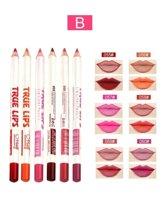 6Pcs/set%20Cosmetic%20Professional%20Wood%20Lipliner%20Waterproof%20Lady%20Charming%20Lip%20Liner%20Soft%20Pencil%20Contour%20Makeup%20Lipstick%20Tool%20-%20Image%206
