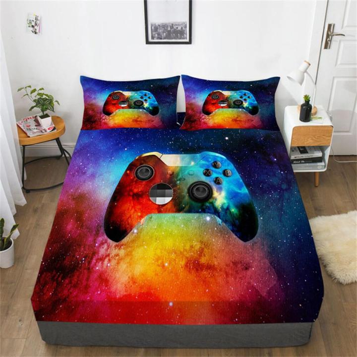 Game 3D Comforter Set Queen Bed Sheet Sets Boys Girls Home Bedclothes High Quality Cotton Fitted Sheets Quilt Duvet Cover