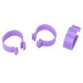 100 PCS Chicken Foot Ring Duck Hen Goose Legs Rings Clip Poultry Foot Ring Farming Tools Purple 20mm/0.79in. 