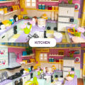 Creative Mini Room Kitchen Bedroom Building Blocks City Friend Play House Set Apartment Model Assemble Bricks Girl Miniature Toy KankongAgu. 