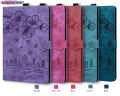 Stand case For Xiaomi Redmi Pad Se Case 11 inch 3D Embossed Flower Cat Wallet Tablet Coque For Redmi Pad SE Case Cover 2023. 