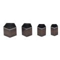 Leather Cutting Mold, Clean Cutting Leather Punching Dies Set 4Pcs Strong for Craft. 