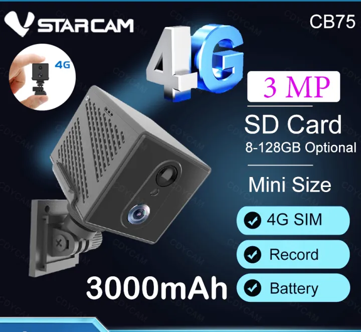 Vstarcam 4g Mini Camera 3MP HD 1080P Surveillance Cameras Monitoring ...