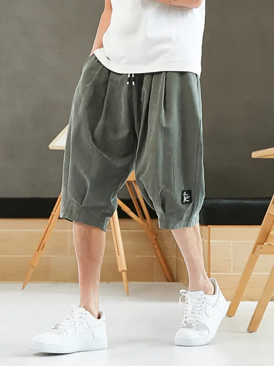 Plus%20Size%20Summer%20Harem%20Pants%20Men%20Short%20Joggers%20Chinese%20Style%20Calf-Length%20Casual%20Baggy%20Pants%20Male%20Capris%20Trousers%208XL%20-%20Image%204