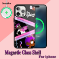 lil uzi vert Rapper Phone Case For iPhone Charging 13 14 15 11 12 Pro Max Plus Glass Magsafe Magnetic Shell.