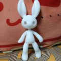 New 14.5cm Height 3D Printed Resin Rabbit Doll Pet Multi Joint Movable 1/12 Bjd Girl Dress Up Toy.