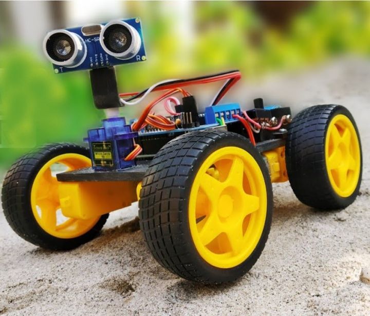 Obstacle Avoiding Robot || RoboBox-1 DIY