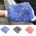 Car Wash Mitts Microfiber | Microfiber Wash Mitt Double-Sided for Car Cleaning | Mitts Tools High-quality Chenille Scratch-Free Car Washing Gloves Car Wash Winter Waterproof. 
