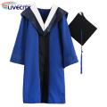Bachelor Uniform Super Soft Bachelor Hat Graduation Cloak Photography Props Set.