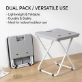 New Portable Folding Stool Folding Stool Compact Chair Steel Frame Legs, Outdoor Travel, Beach, Fishing, BBQ, Etc. 