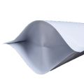 100Pcs Matte White Aluminum Mylar Foil Zip Lock Stand Up Bag Self Seal Tear Notch Reusable Doypack Food Snack Chocolate Pouches.