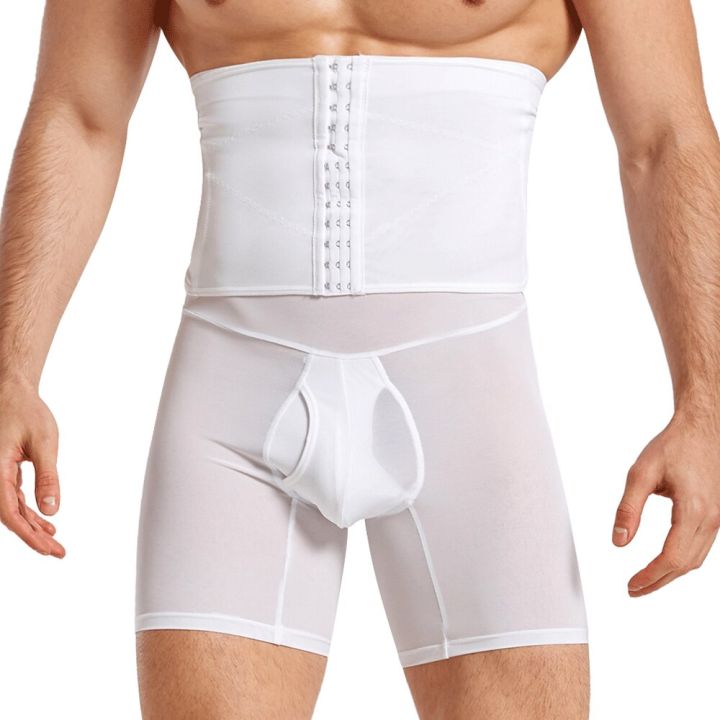 LAZAWG%20Body%20Shaper%20Shorts%20for%20Men%20Shapewear%20Weight%20Loss%20High%20Waist%20Underwear%20Waist%20Trainer%20Tummy%20Control%20Panties%20Slimming%20-%20Image%207