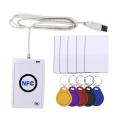 NFC Reader USB ACR122U contactless smart ic Card and writer rfid copier Copier Duplicator 5pcs UID Changeable Tag Card Key Fob.