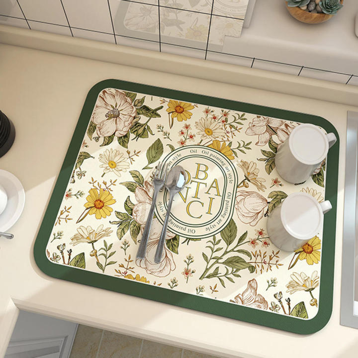 Kitchen%20Absorbent%20Pad%20Vintage%20Dish%20Drying%20Mat%20Rubber%20Draining%20Pad%20Tableware%20Mat%20Table%20Anti-scald%20Pad%20Home%20Decor%20-%20Image%203