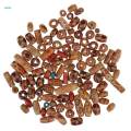150pcs Mixed Printed Wooden Beads for Macrame Jewelry Charms Crafts Making.