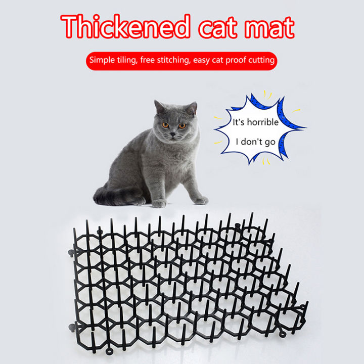 1Pc Cat Mats Anti-Cat Garden Repellent Mat Stimulation Strips Keep Cats Away Safe Plastic Spike Garden Protection Accessories Cologo