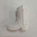 Qiunery Cowboy Boot Match Holder Ceramic Cowgirl Boot Decor Bathroom Match Holder Western Cowboy Boot Design Matches Jar Home Decoration For Bathroom Bedroom Fireplace Kitchen.