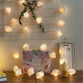 3M 20 LED Rose Flower Lights, USB Flower String Lights Rose Fairy Lights for Mother's Day Bedroom Wedding Room Decor Gift Indoor Decor. 