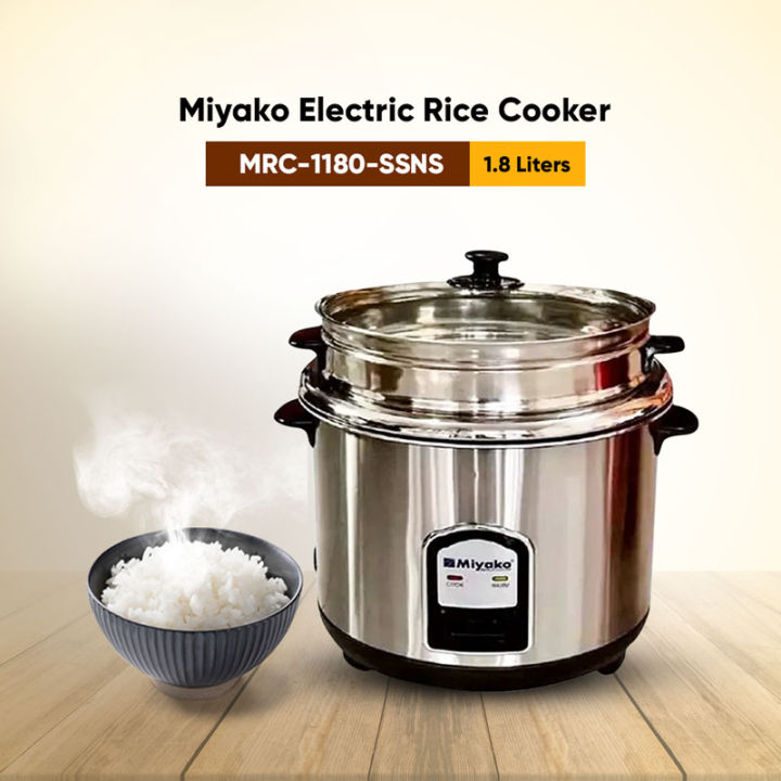 Miyako Electronic Rice Cooker MRC-1180-SSNS