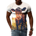 Summer New Animal Cow Pattern Men's Children's T-shirt 3d Printing Original Personality Short-sleeved Hip-hop O-neck Thin Top.