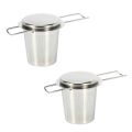 2Pc Stainless Steel Tea Infuser Filter Long Handle Tea Strainer. 