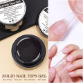 BORN PRETTY Solid Nail Tips Gel 5g Transparent Clear Function Gel Nail Extension Gel Soak Off Nail Art Gel Need UV Lamp Cure.