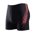One size men's flame print swimming trunks summer racing swimming trunks stretch beach shorts breathable boxer shorts.