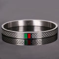 Gucchi Stainless Steel Round Bracelets for Men. 