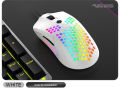 M5 wired gaming mouse 12000dpi optical honeycomb shell RGB lamp backlit mouse. 