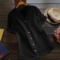 Stylish Simplicity: Women’s Imitation Cotton Button Down Shirts. 