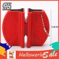 HelloWorld Mini Sharpener with Hook Chain Portable Mini Pocket Sharpening Tool.