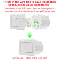 Smart Wireless WiFi Switch ON/Off 90-260V One way dual control Smart Home Module hot sell. 