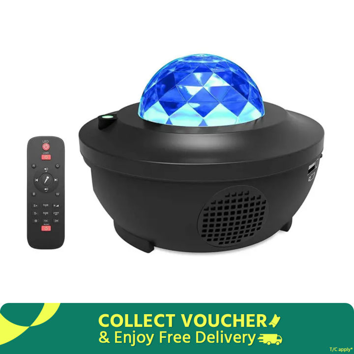 Galaxy Projector Star Starry Sky LED Night Light Projector Bluetooth Speaker Bedroom Lamp Universal Mini LED Lights Projector Light