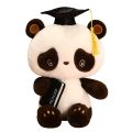 Plush Doctor Panda Graduation Plush Toy Stuffed Soft Animals Panda Soft Doll Kids Toys Gift for Graduates. 