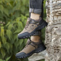 Hiking shoes men's breathable, wear-resistant, comfortable, casual outdoor work shoes, foreign trade plus-size men's shoes stock wholesale. 