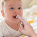 Soft Silicone Finger Toothbrush Teeth Rubber Massager For Baby. 