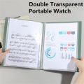30 pages A4 File Folder Display Book Portable Plastic cover 20 pages Paper Document Organizer 40 pages 60 pages File Folder for. 